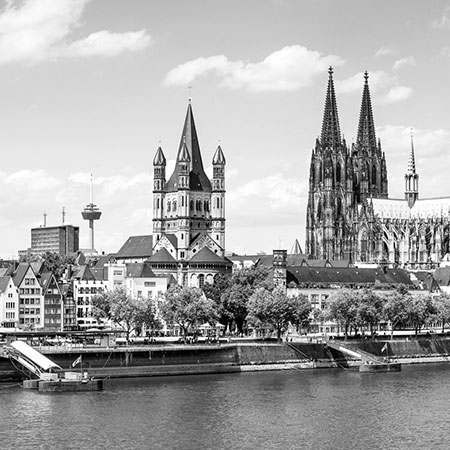 Skyline von Köln mit Dom